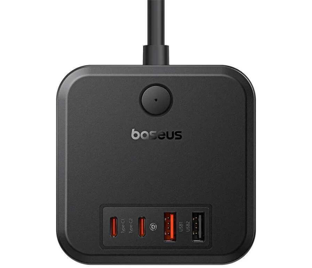 BASEUS sieciowa PowerCombo 30W 3AC+2U+2C 30W 1.5m Cluster Black - 1298074 - zdjęcie 3